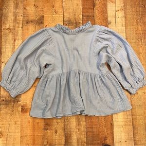 UMGEE PLEATED DETAIL BABYDOLL TOP